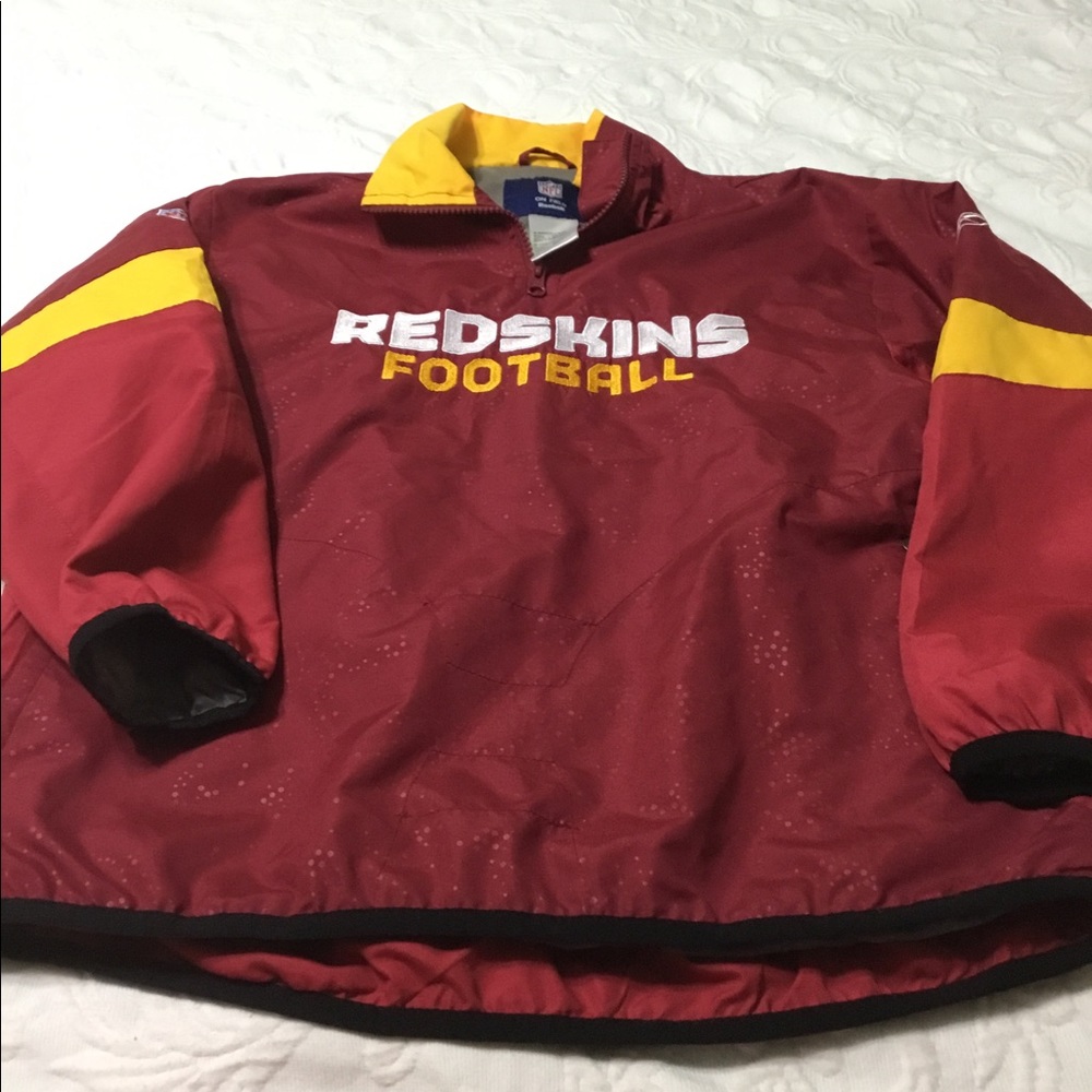 Reebok NFL WASHINGTON REDSKINS Embroidered Logos Youth JACKET Size M